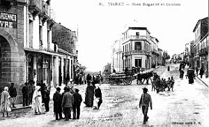 Tiaret - Rues Bugeaud et Cambon - 1910